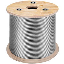 VEVOR T304 Stainless Steel Cable 3/16 &quot; 7 x 19 Strands Winch Cable 500 FT - $153.24 CAD