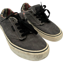 vans men&#39;s comfort deluxe grey lace-up skateboard sneakers size 8 - $273.30 MXN