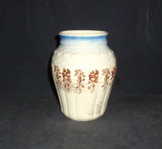 BWM &amp; CO. Belmont Transferware Ceramic Vase Mid 19th Century 5&quot; - £35.49 GBP