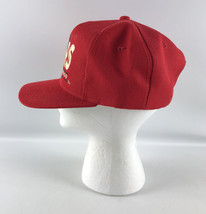 Vintage San Francisco 49ers Snapback Baseball Hat Youngan Drew Pearson Red - £63.30 GBP