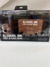 Couture Creations Bronze Alcohol Ink Pad &amp; Reinker NIP Stays In Place - $9.99