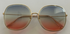 Women Sunglasses Ombre Lens Metal Frame Vintage Womens Mod Rose Lens - £7.46 GBP