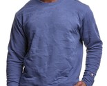Champion Men&#39;s Textured Sport Layering Crew Sweatshirt Classic Sky Blue-... - £32.06 GBP