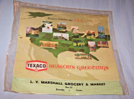 Sealed Vintage 1966 Texaco Dealer Calendar-Zavalla, TX - £7.59 GBP