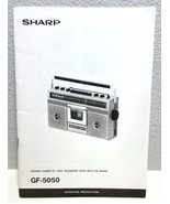 Sharp GF-5050 Radio Cassette Tape Player Operating Instructions Manual - €12,74 EUR