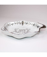 Lefton Leffon China Hand Painted 25th Anniversary Dish Japan 7726 White ... - $9.74