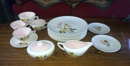 Mcm 17 Pc Edwin Knowles Blossom Time Styled By Kalla Oven Proof Dinnerware 1950s - £35.04 GBP
