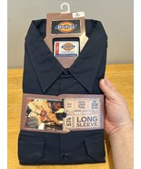 Dickies Men&#39;s 574 Long Sleeve Navy  Button Front Uniform Work Shirt 3XL ... - $33.83 CAD