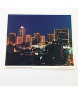 Vintage Fort Worth at Night TX 8x10&quot; Color Photo John Cowsar - $558.95 MXN
