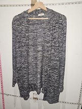 Papaya Women&#39;s Size 14 Grey Open Front Cardigan Sweater Express Shipping - £8.99 GBP