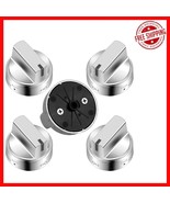 Stainless Steel 5-Pack GE WB03X24818 Gas Stove Knobs - Heat Resistant - $50.48