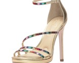 Jessica Simpson Women Ankle Strap Platform Sandals Embla Size US 10M Gold - $42.57