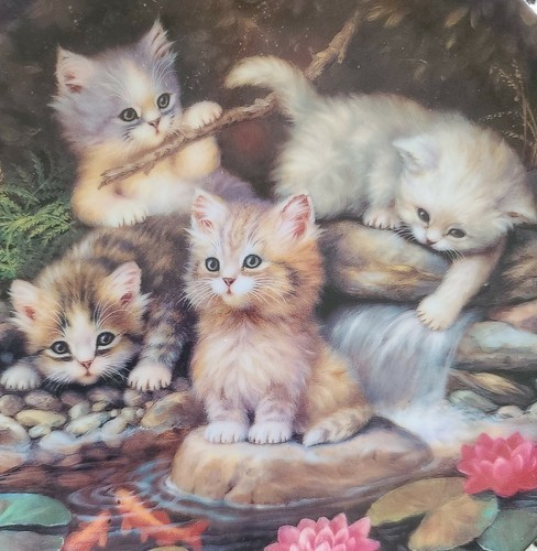1996 BRADEX Bradford Exchange German Kitten Collector's Plate ~ No. 120 KP Item image 2
