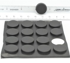 Lot of 36 per Sheet   3/4&quot; x 1/8&quot;   Rubber Bumper Feet   3M Adhesive Backing - $16.36