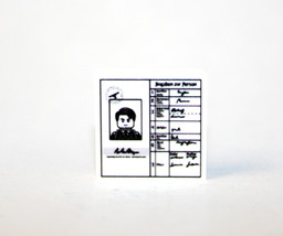 Personnel File Folder Construction Piece For Minifigure Packs - $3.86