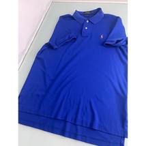 Polo Ralph Lauren Pima Soft Touch Men Polo Shirt Blue Short Sleeve Large L - £19.58 GBP