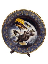 Franklin Mint Profile Of Freedom Eagle Plate Limited Porcelain Royal Doulton 8&quot; - £16.78 GBP