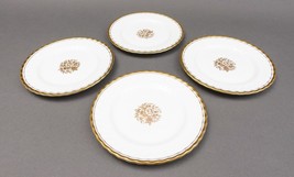 Aynsley England Elegance Gold Bone China 6 1/4&quot; Bread &amp; Butter Plates Set Of 4 - £78.75 GBP
