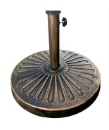 Round Heavy-Duty Steel Patio Umbrella Base Stand W/Rust-Resistant Finish - $96.95