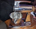 Vintage Chrome Sunbeam Mixmaster 12 Speed Stand Mixer 100-86659 Stainles... - $79.19