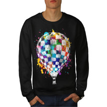 Wellcoda Air Balloon Journey Mens Sweatshirt, Colour Casual Pullover Jumper - £23.72 GBP+