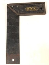 Vintage General Tools 8&quot; Try Square All Metal Made In USA - $49.49
