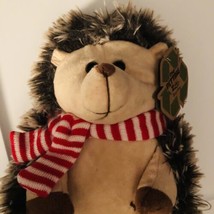The Petting Zoo 9” Hedgehog Plush Soft Stuffed Animal Holiday Festive To... - $17.83