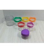 Lovevery 5 Drip-Drop Cups Little Grips Canister Nesting Container purple... - £11.85 GBP