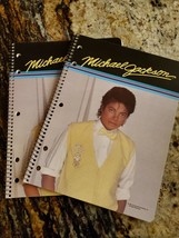 2 Vintage Michael Jackson Mead Spiral Notebook 1980s NOS Theme Book - $22.09