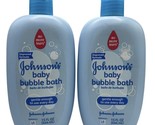 2 Johnson&#39;s Baby Bubble Bath Improved Formula Tear Free Gentle Daily Cle... - £27.18 GBP