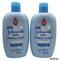 2 Johnson&#39;s Baby Bubble Bath Improved Formula Tear Free Gentle Daily Cle... - £27.25 GBP