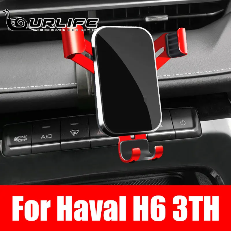 Car phone holder car air vent mount metal mobile stand smartphone gps support for haval thumb200