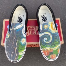 Spooky Starry Night Vans - Custom Slip On Shoes - Men&#39;s And Women&#39;s Shoes - £133.11 GBP