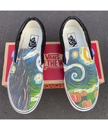 Spooky Starry Night Vans - Custom Slip On Shoes - Men&#39;s And Women&#39;s Shoes - $169.00