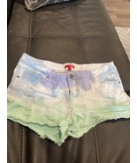 Vtg 90’s Bongo High Waist Ombre Dip Dye tie Dyed Destroyed Cut Off Short... - €43,44 EUR