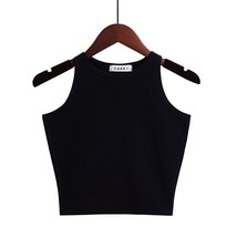  women sexy cotton crop top crop bustier multicolor sleeveless cropped blusas vest tank thumb200