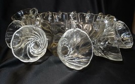 Hazel Altas Hazel Ware Colonial Swirl Clear Punch Bowl 12 Cups in origin... - $45.00