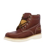 Mens Chedron Work Boots Leather Slip Resistant Lace Up Soft Toe Size 12 - $81.22 CAD