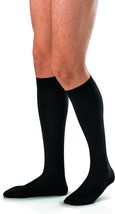 JOBST forMen Knee High 20-30 mmHg Ribbed Dress Compression Socks, Open Toe, Medi - £65.94 GBP