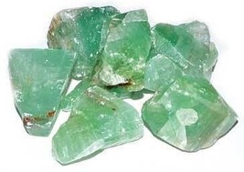 1 lb Green Calcite untumbled stones - £34.37 GBP