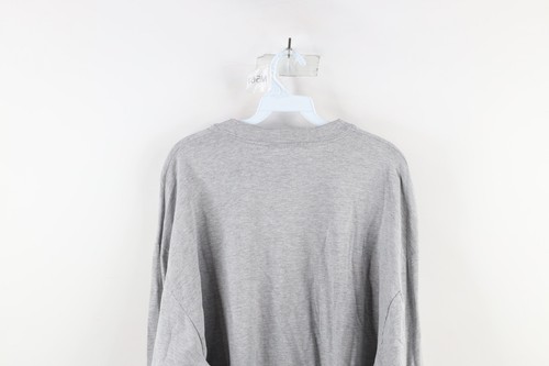 Vintage 90s Champion Mens 2XL Distressed Spell Out Long Sleeve T-Shirt Gray Item image 8