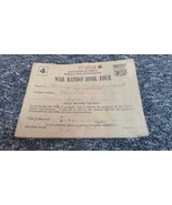 WW2 1940s Vintage War Ration Book 4 With Partial Stamps - $187.01 MXN