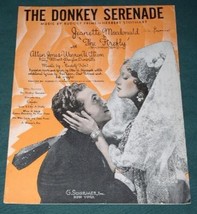 JEANETTE MACDONALD SHEET MUSIC VINTAGE 1925 THE DONKEY SERENADE - £15.94 GBP