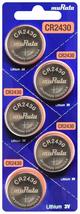 Murata CR2430 Battery DL2430 ECR2430 3V Lithium Coin Cell (10 Batteries) - £3.95 GBP+