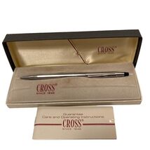 Vintage Cross Pen Chrome - In Box W/booklet - ICN 20132 “The Center” - $22.87