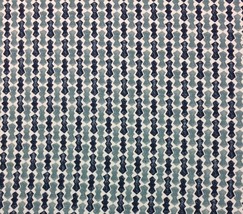 Ballard Designs Somerset Blue Geometric Cotton Designer Fabric By The Yard 54&quot;W - £6.25 GBP