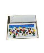 Vintage Hallmark Charlie Brown &amp; Gang Caroling Christmas Cards PX 3326 - £11.81 GBP