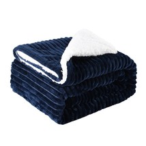 Thickened Flannel Lamb Wool Composite Double Blanket Leisure Blanket Gift Blanke - £41.08 GBP+
