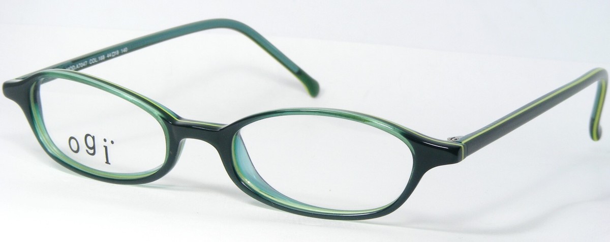 OGI Modèle A7047 Coleur. 168 Vert Lunettes Plastique Cadre 44-18-140mm - $76.21