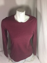 Motherhood Burgundy Long Sleeve Shirt Size M Made In Egypt Bin63#34 - £18.69 GBP